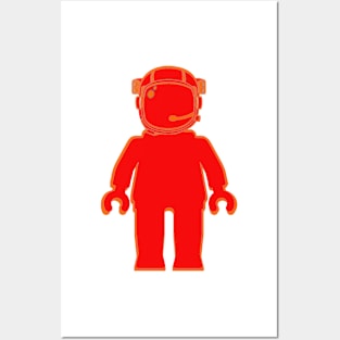 Banksy Style Astronaut Minifigure Posters and Art